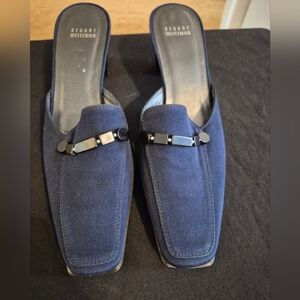 Stuart Weitzman Women's Navy Mule